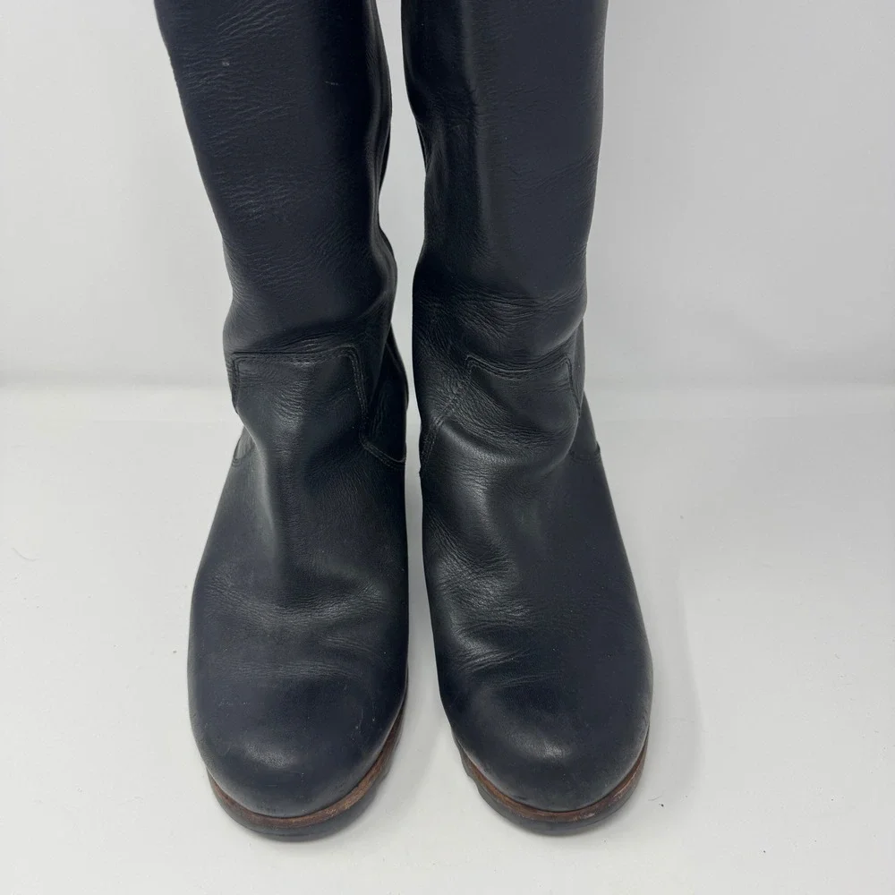 Sorel Fiona Black Leather Over The Knee Boots NL2594-010 Womens 10